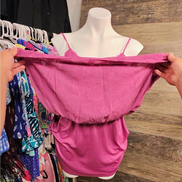 Wild Fable Fuchsia Layered Mini Dress - Picture 6 of 13